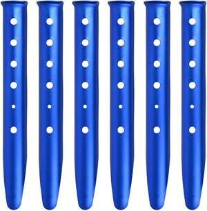 U-Shaped Aluminum Alloy Tent Stakes Snow Sand Pegs for Outdoor Camping Hiking 6-